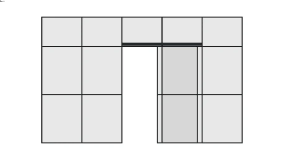 glass partition - steel frame