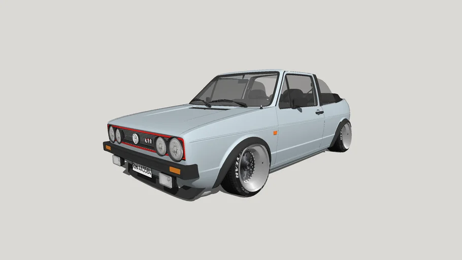 Volkswagen Golf Mk1 Gti Typ 17 1975 Cabrio 3d Warehouse 5035