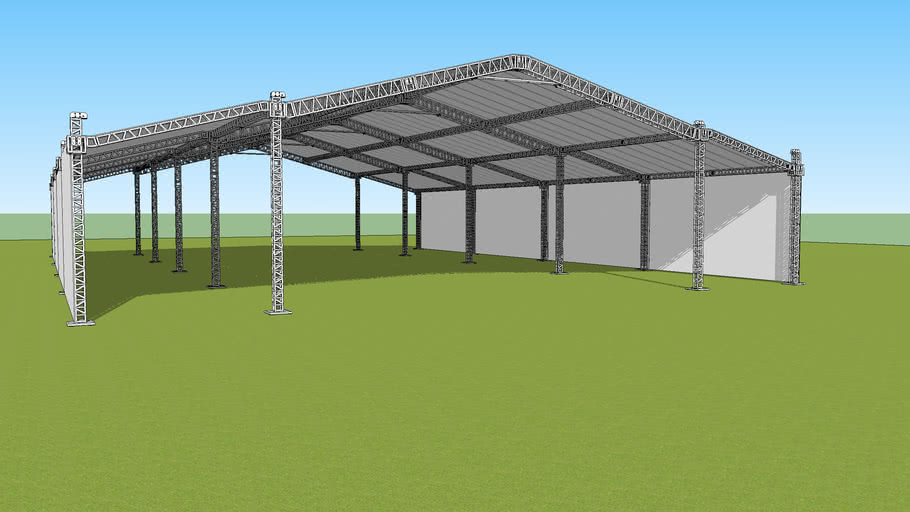 estructura de carpa 3D Warehouse