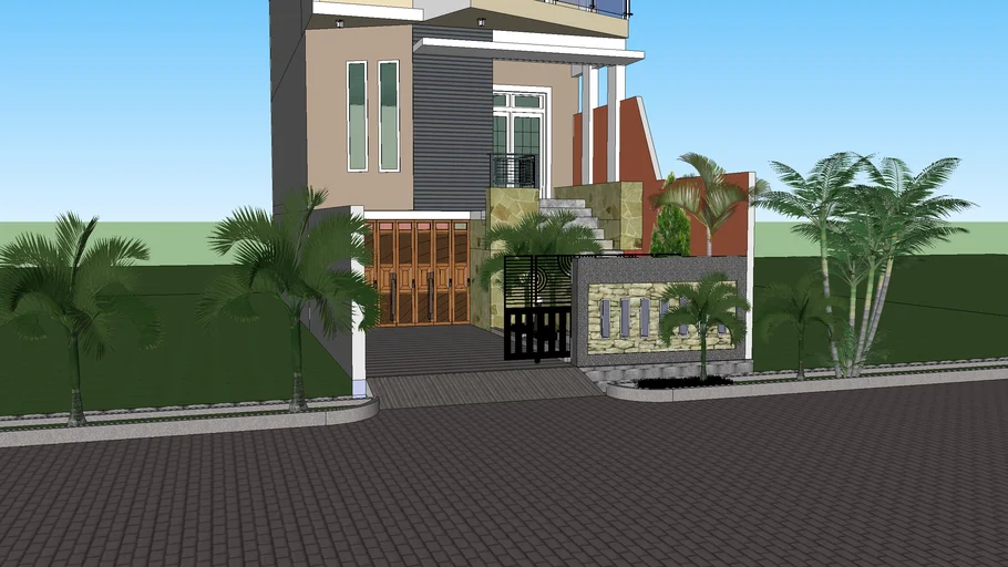 design rumah kantor minimalis | 3D Warehouse