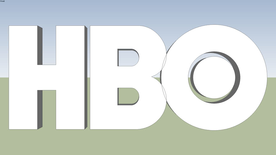 Logo imprimé en 3D HBO Impression 3D HBO Films Série TV Logo Impression 3D... 