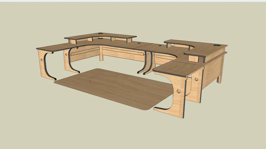 New Studio Desk 3D Warehouse