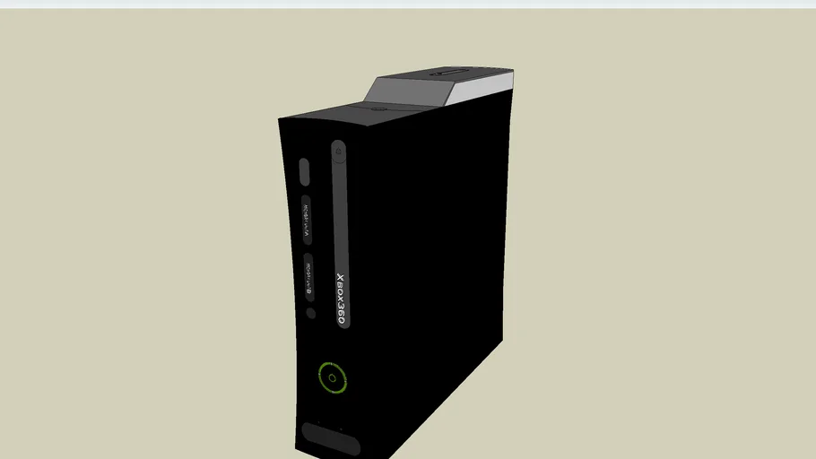 xbox 360 {black} 3D Warehouse