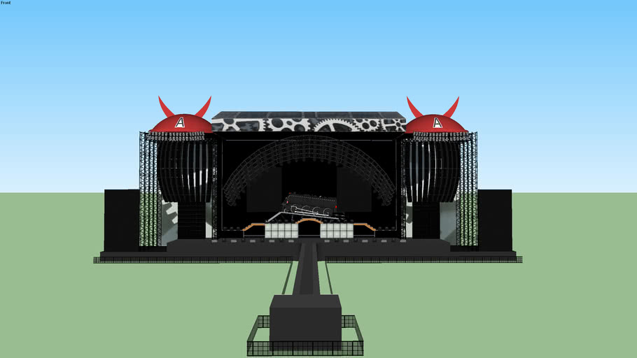 AC/DC Black ice tour stage | 3D Warehouse