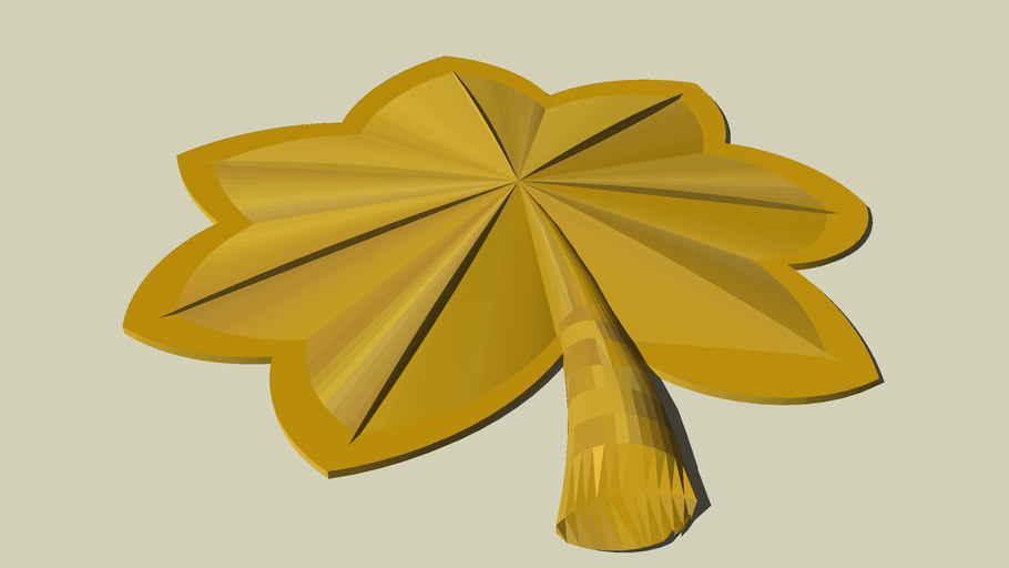 Gold Oakleaf Cluster 3D Warehouse