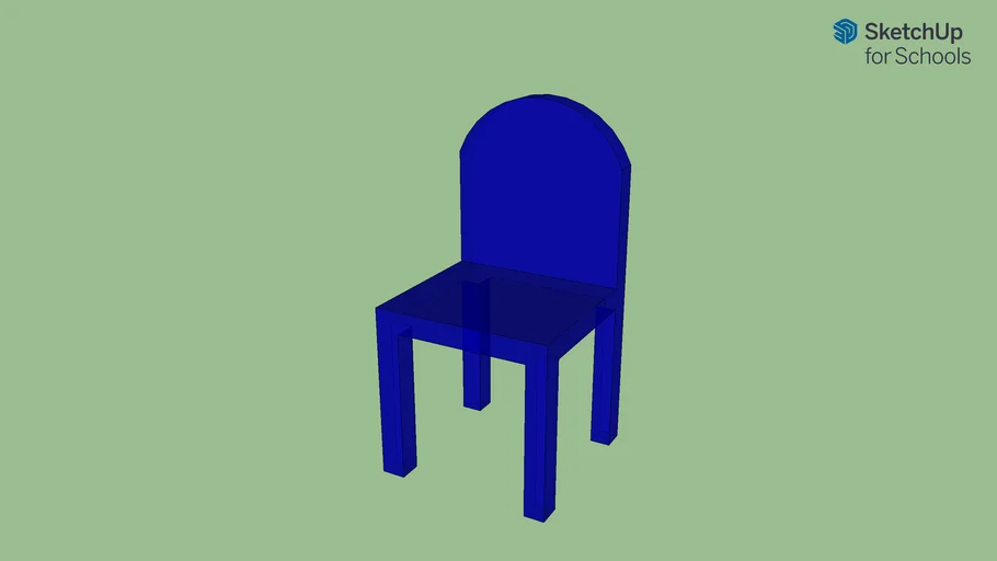 Gelatinous Blue Chair 3D Warehouse
