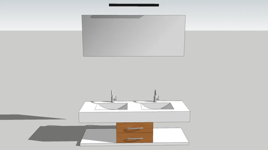 Modern bathroom vanity | 3D Warehouse