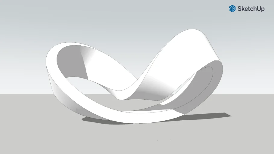 Modern Twisted Sculpture