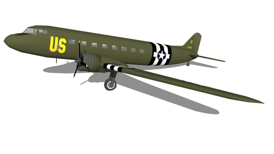 Douglas C-47 Skytrain(DC-3) | 3D Warehouse