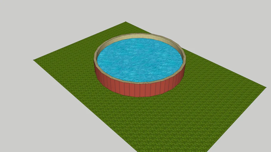 Outdoor Round Hot Tub | 3D Warehouse