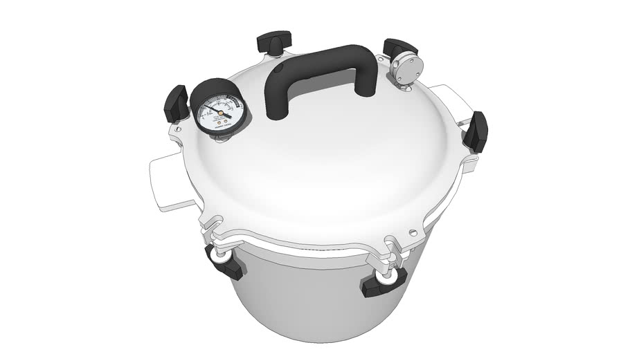 All American 921 21 Quart Pressure Canner 3D Warehouse