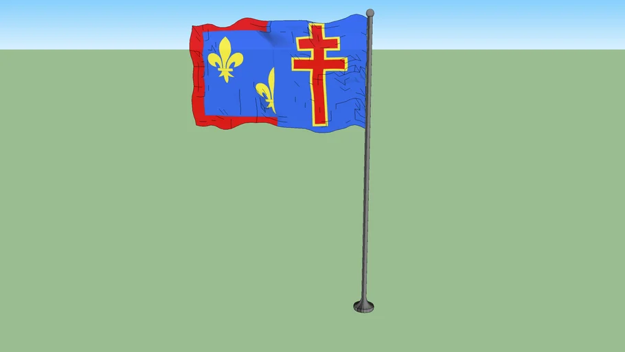 Maine et Loire flag 3D Warehouse