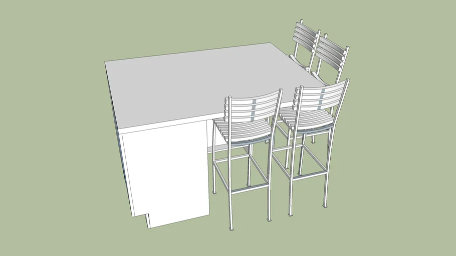SMALL KITCHEN ISLAND 3D Warehouse