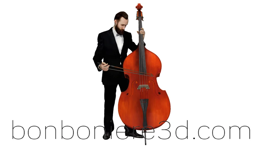 3D People Man Musician 036