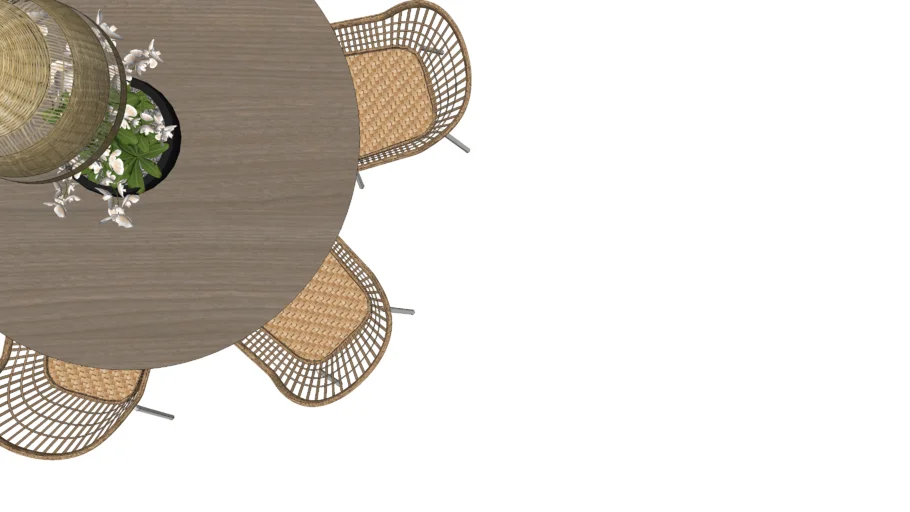 Round dining table 6 seater | 3D Warehouse