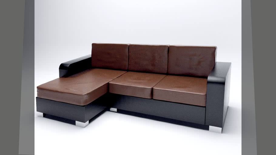 Leather Sofa / Sofá de cuero 3D Warehouse