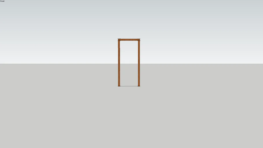 Door Trim Set 1x4 with cut 3D Warehouse