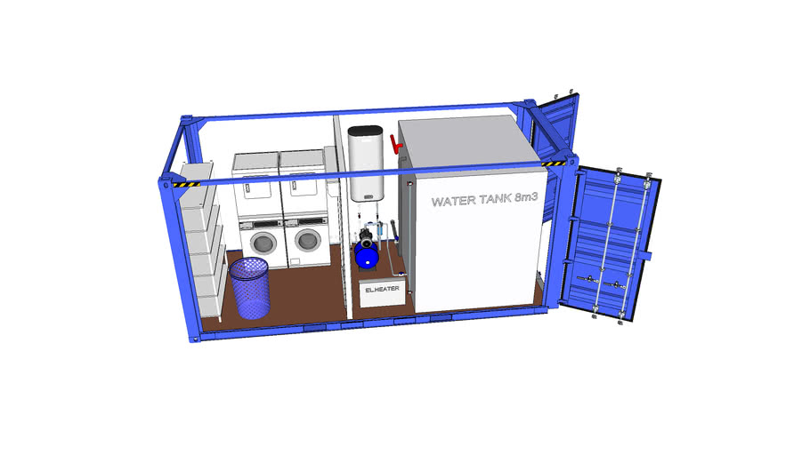 Portable Laundry 3D Warehouse