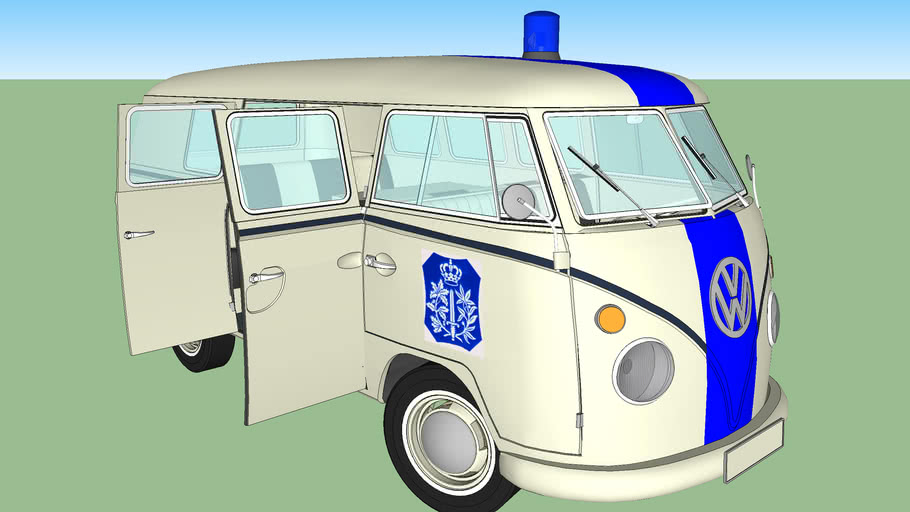 VW Combi - Ancienne Police Belgique | 3D Warehouse