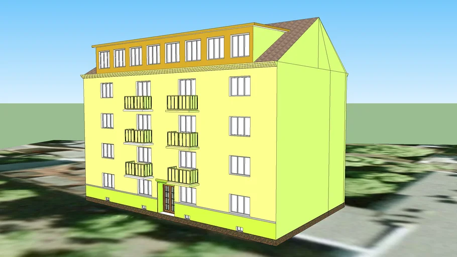 BLOCK OF FLATS ON 3a ZAMOYSKIEGO STREET IN BYDGOSZCZ 3D Warehouse