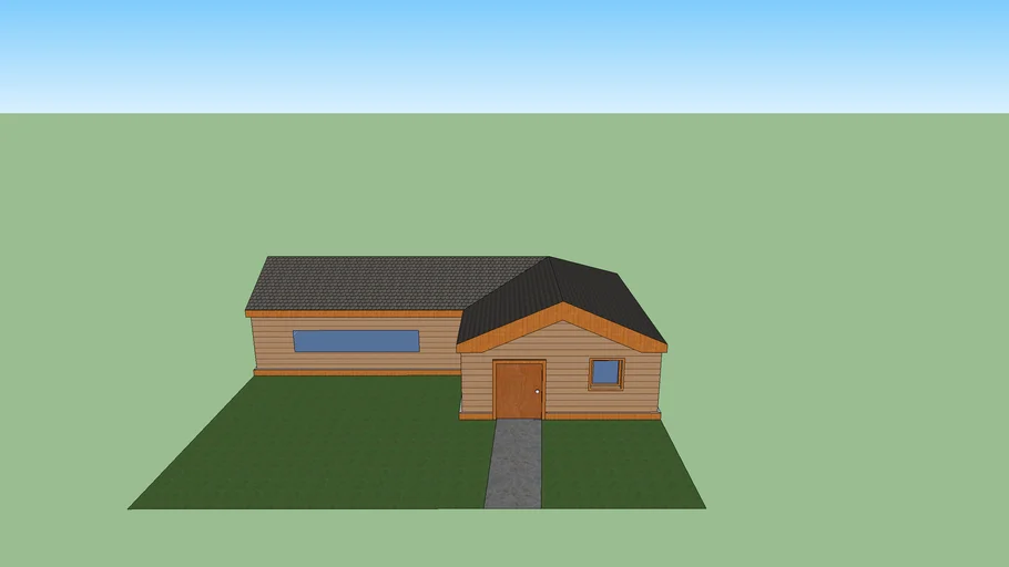 Basic House - With Garden | 3D Warehouse