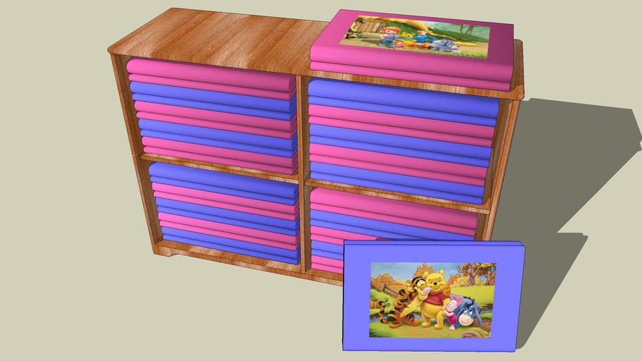 Preschool Classroom Cot Storage 3D Warehouse