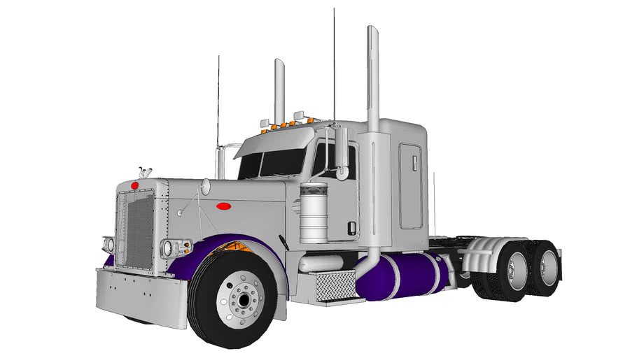 peterbilt 389 flat top