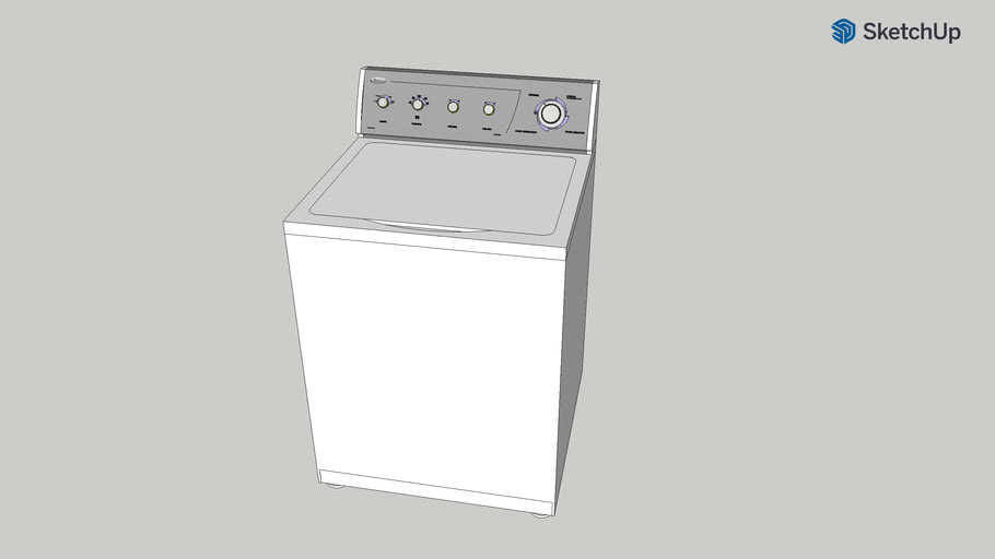 Whirlpool Ultimate Care II Washer GST9679LW 3D Warehouse