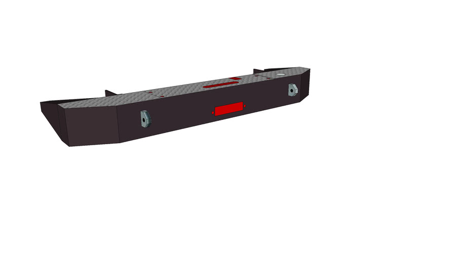 rear winch bumper l200 3D Warehouse