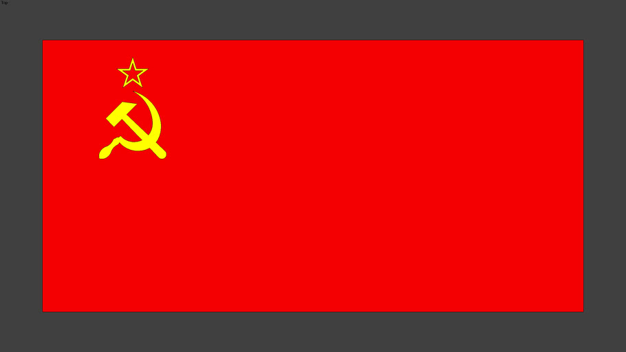 Flag of the Soviet Union (1955-1991) | 3D Warehouse
