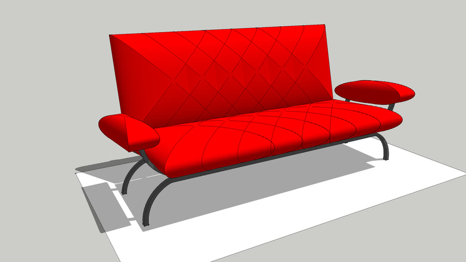 sofa with metal frame | 3D Warehouse