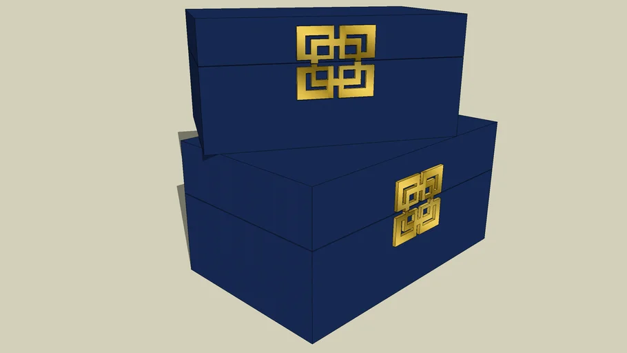 Decorative Box Set 3D Warehouse