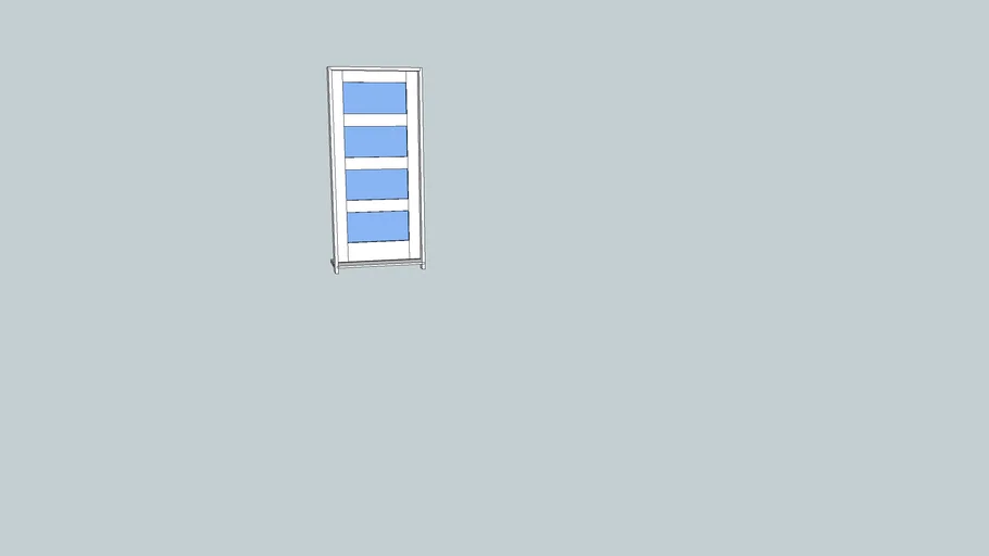Modern 4 Panel Door | 3D Warehouse