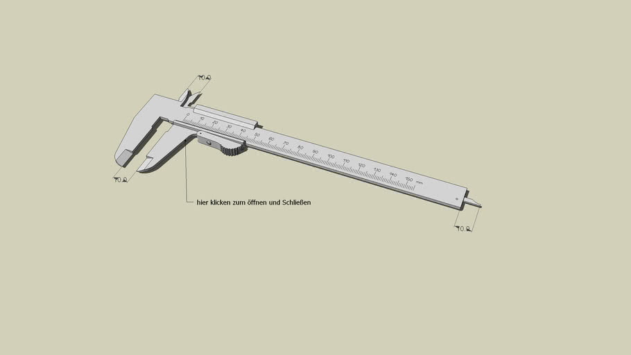 vernier caliper 3D Warehouse