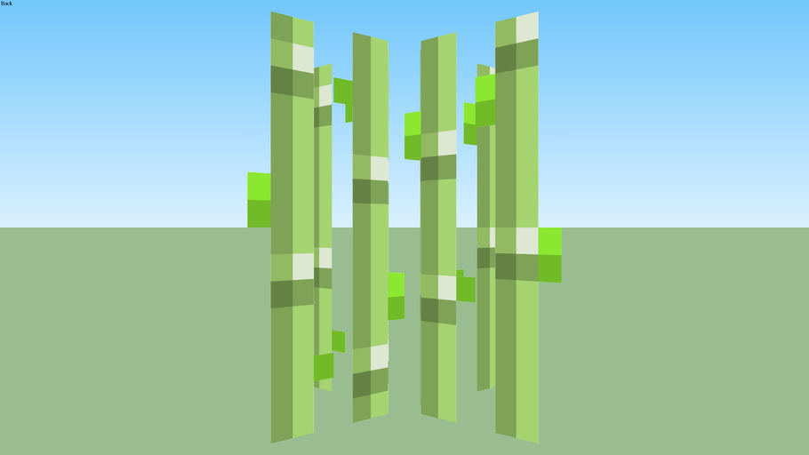 Minecraft Sugar Cane by Zapperier 3D Warehouse