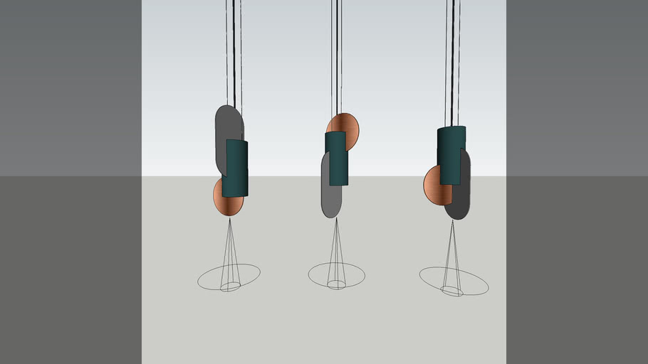 Lamparas techo 3D Warehouse