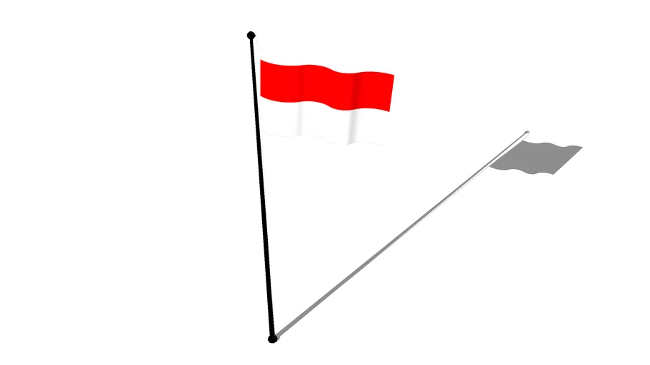 Flag Of Indonesia Bendera Indonesia 3d Warehouse