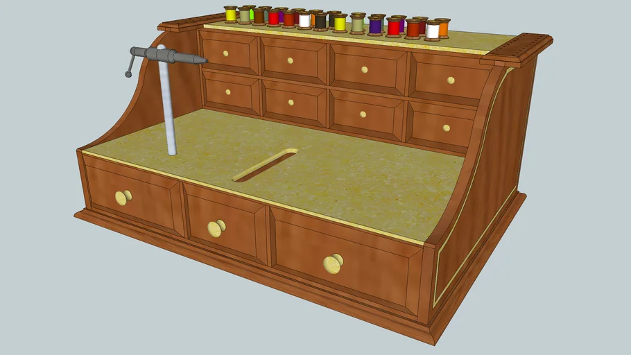 Table top fly tying station - - 3D Warehouse