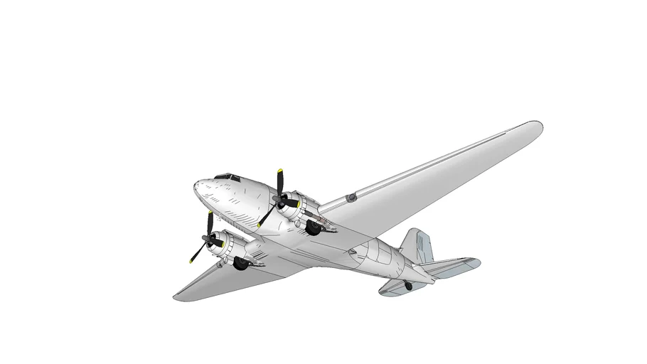 Douglas C47 Dakota (DC 3) 3D Warehouse
