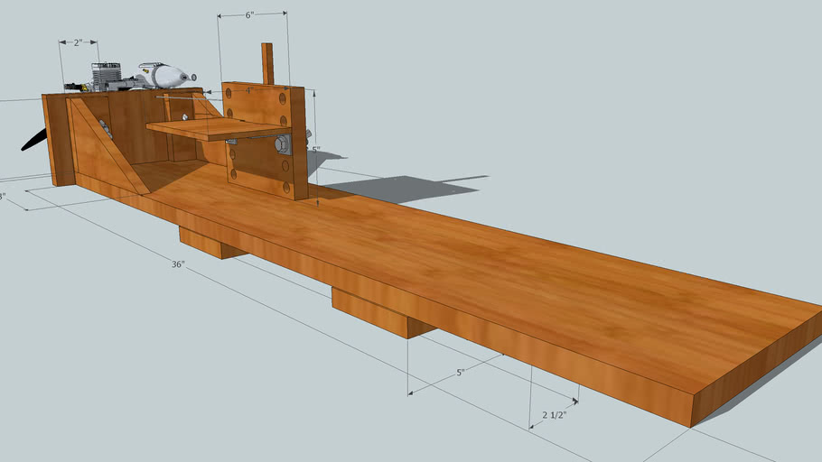 RC Nitro Engine Test Stand 3D Warehouse