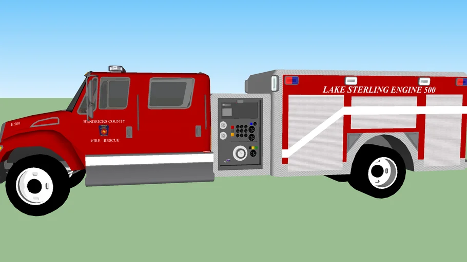 Hendricks County Engine 500 3D Warehouse