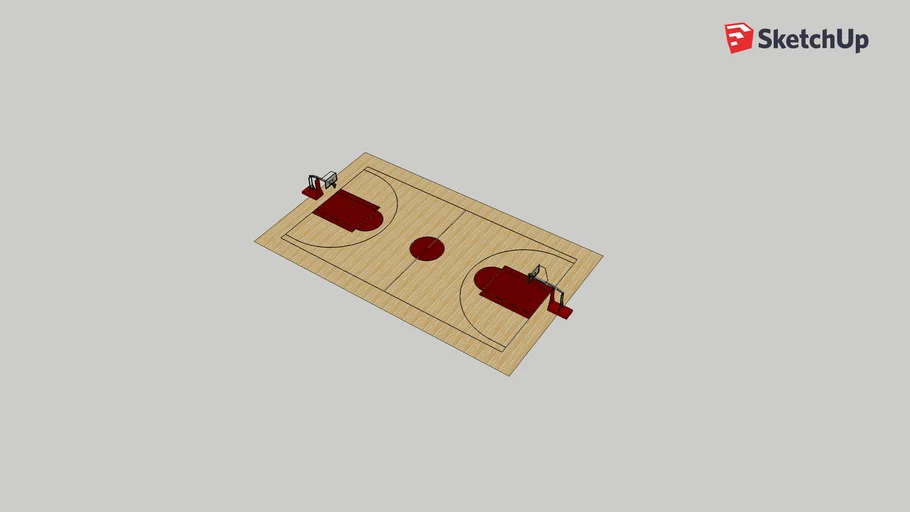 Cancha de baloncesto | 3D Warehouse