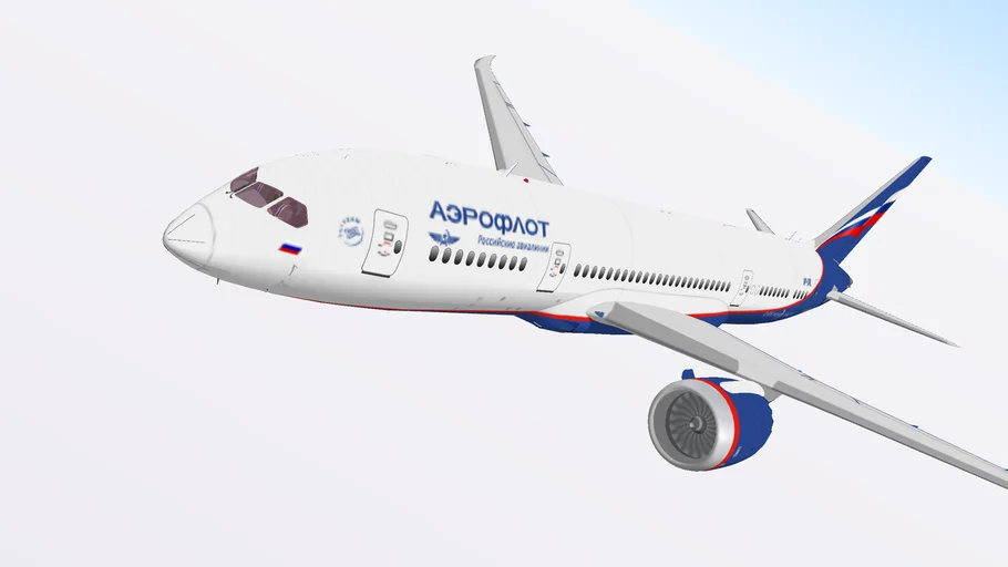 Boeing 787-8 Dreamliner AEROFLOT (in flight) | 3D Warehouse