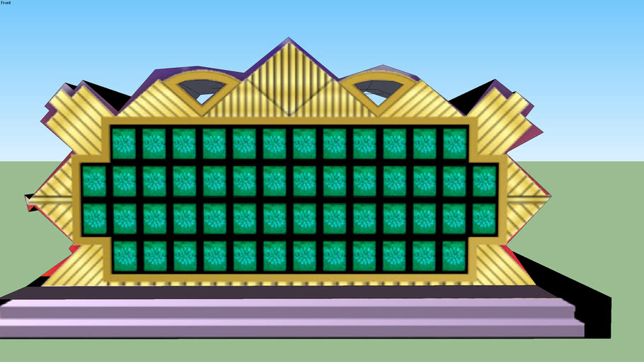 Wheel Of Fortune 1997 2004 Puzzle Board 3d Warehouse