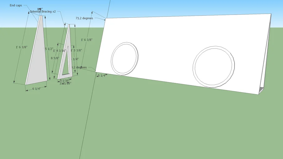 Sub Box for S10 truck with MTX Audio FPR1004 3D Warehouse