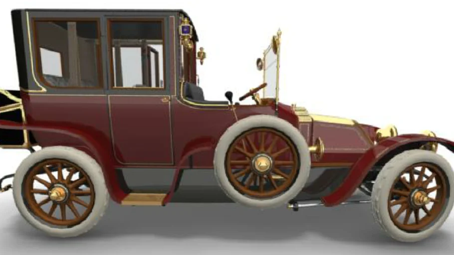 1912 Renault coupe deville(Titanic car)   "RENDER"