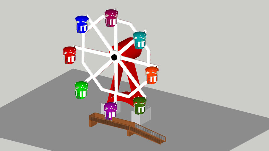 Round Cage Carnival Ride 3D Warehouse