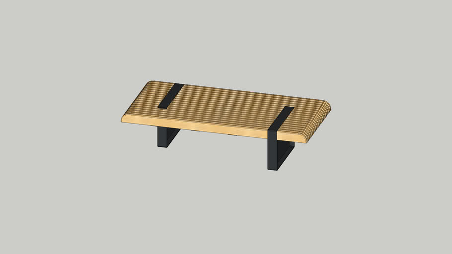 Synonym Bench backless Decona 3D Warehouse