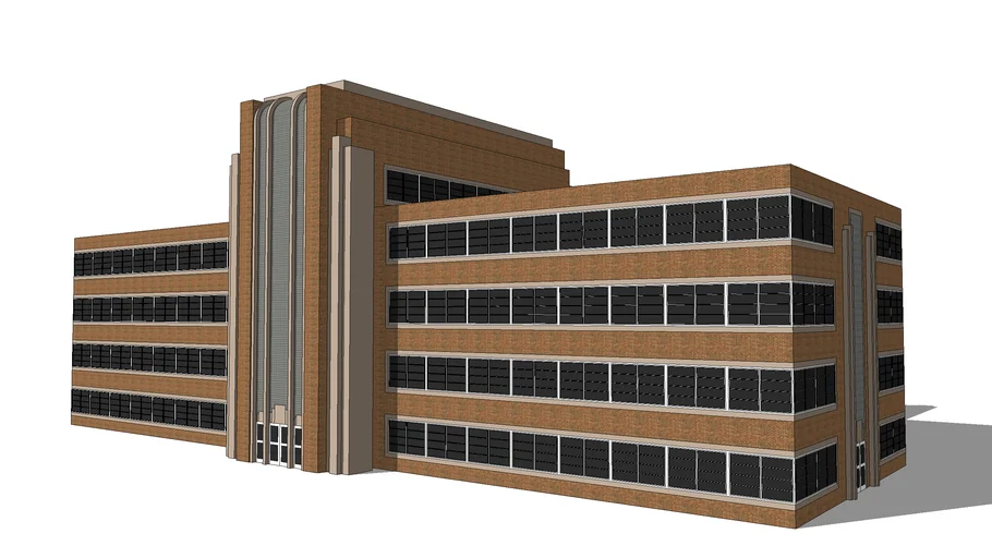 Art Deco Hospital Building 3d Warehouse