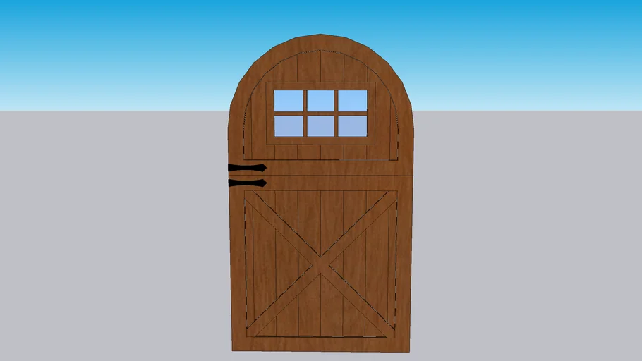 4'x7' Arched Dutch Door